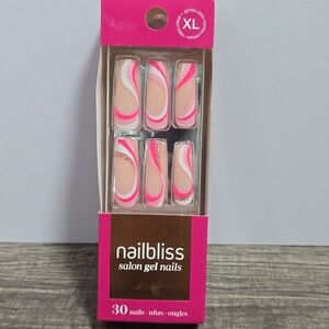 Dashing Diva NailBliss Salon Gel Nails Extra Long Length Brand New Nude Pink